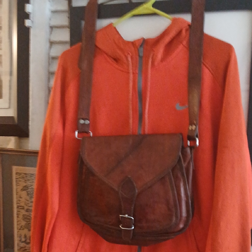 Coach Dark Brown Leather Messenger Bag